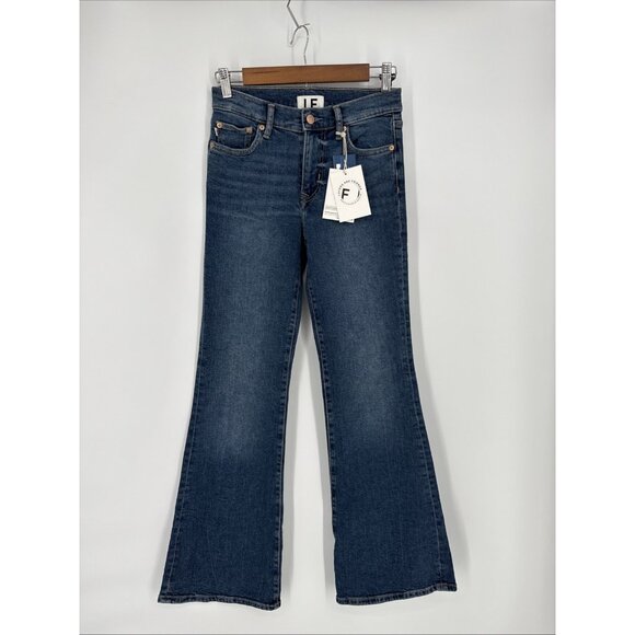 LOVERS AND FRIENDS Size 24 River Verona Stretch Denim Flare Jeans Revolve New - Picture 4 of 14